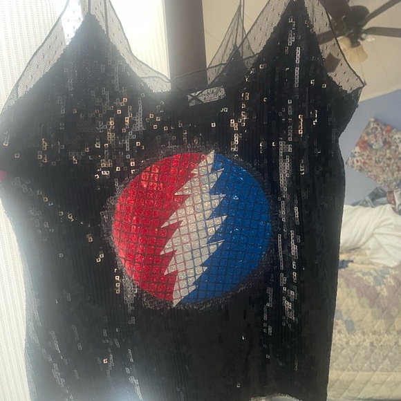 Free People, upcycled, once worn sequins Grateful Dead/Dead and Co Cami - Picture 1 of 3